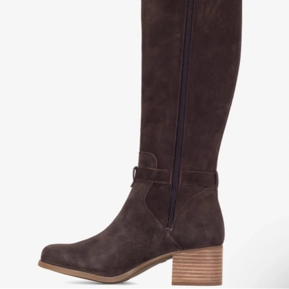 Koolaburra by Ugg Long Brown Boots Zip Belt Women’s Sz 7